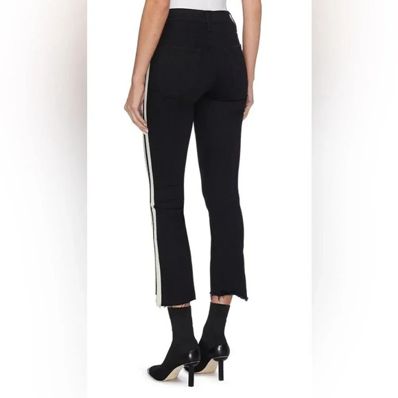 MOTHER THE INSIDER CROP STEP FRAY' STRIPE OUTSEAM JEANS - Picture 6 of 16